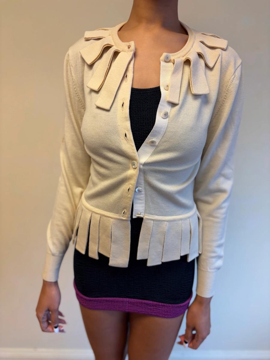 Pour Toi Tricot Ribbon Knit Cardigan product image