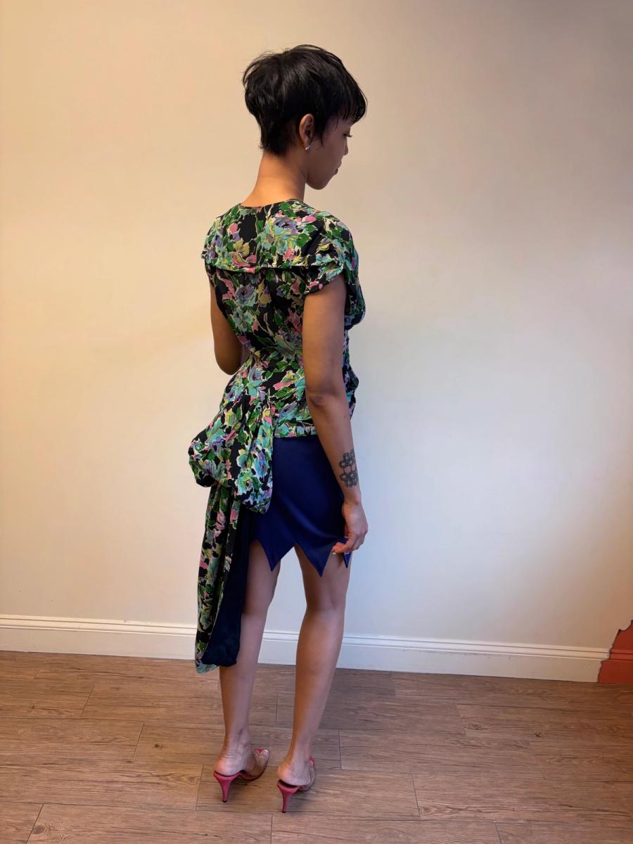 1940s Floral Bustle Top product image