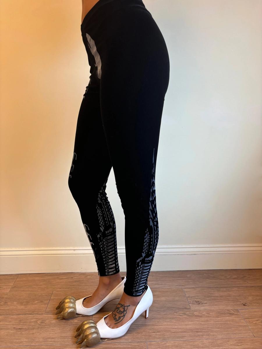 Rat and Chrysler Black Velvet Leggings product image
