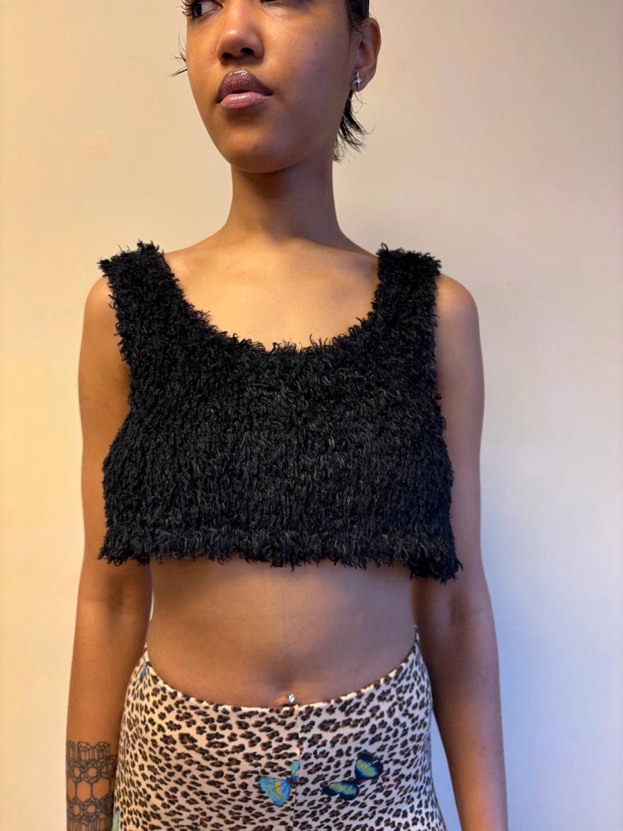 80s Chantal Thomass Fuzzy Bra Top product image