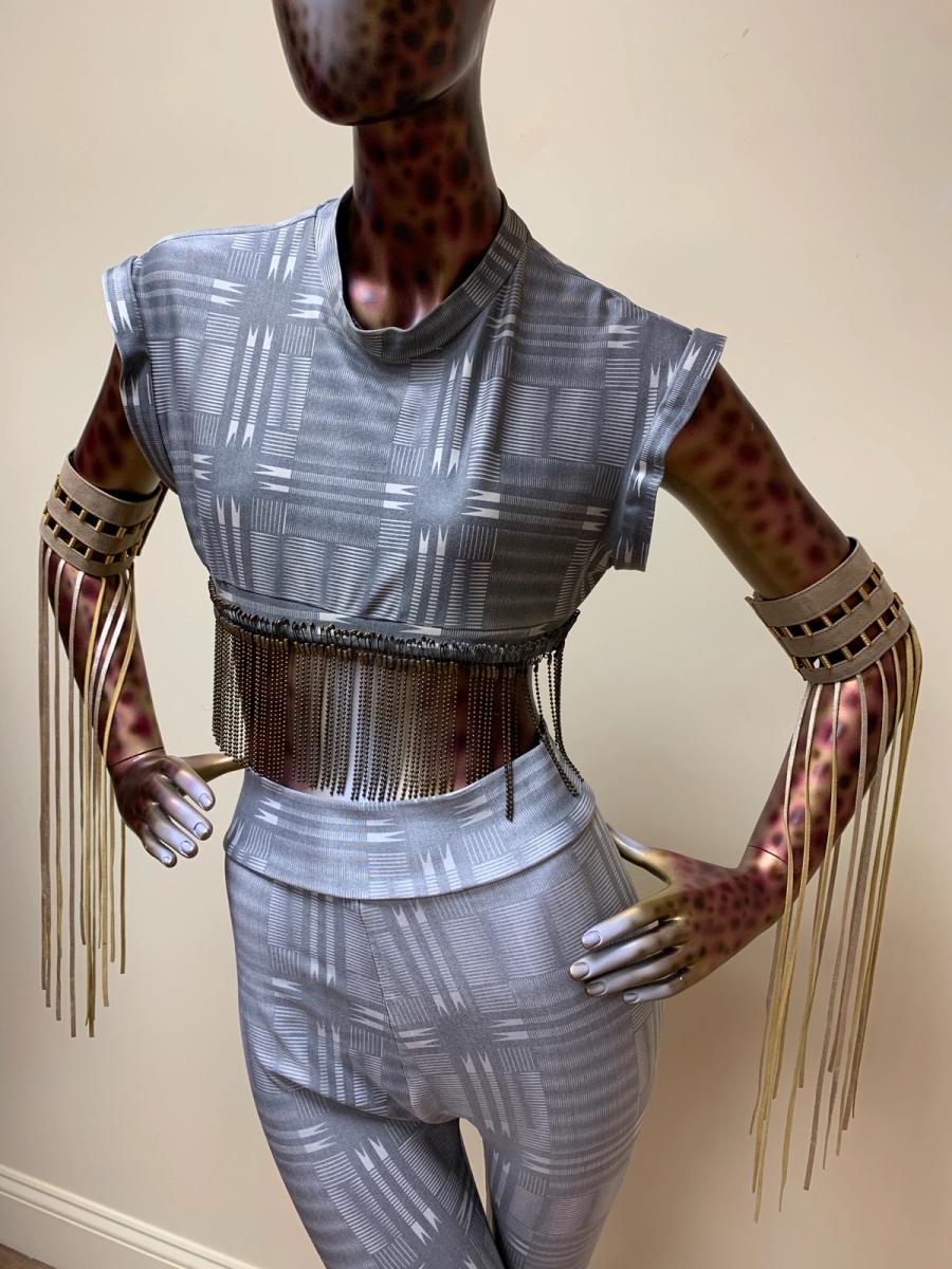 70s Claude Montana Fringe Armbands product image