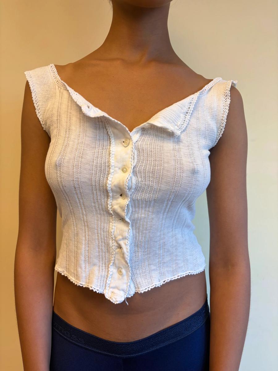 Antique Ribbed French Undershirt product image
