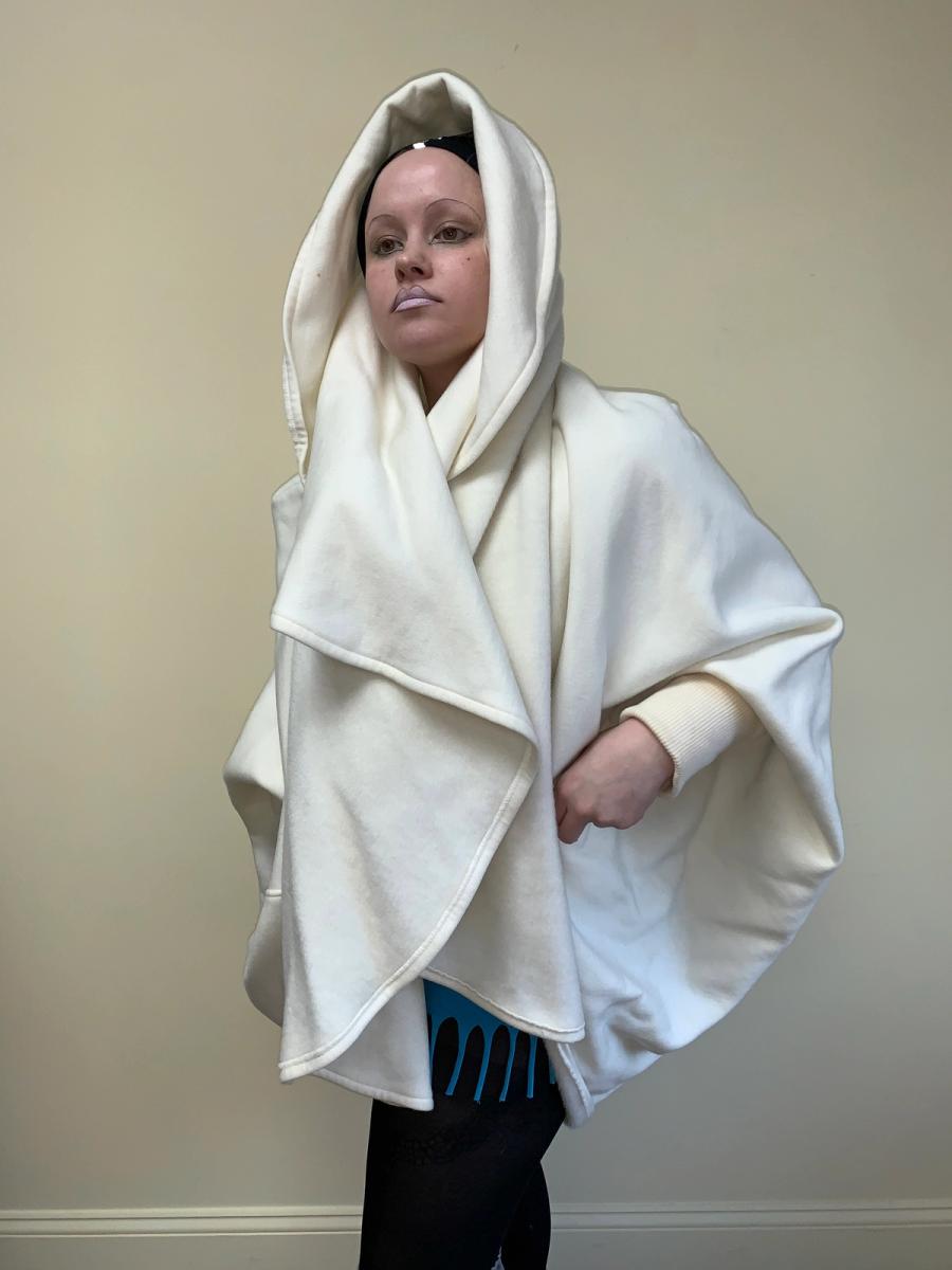 Norma Kamali 1980s Fleece Cocoon Coat product image