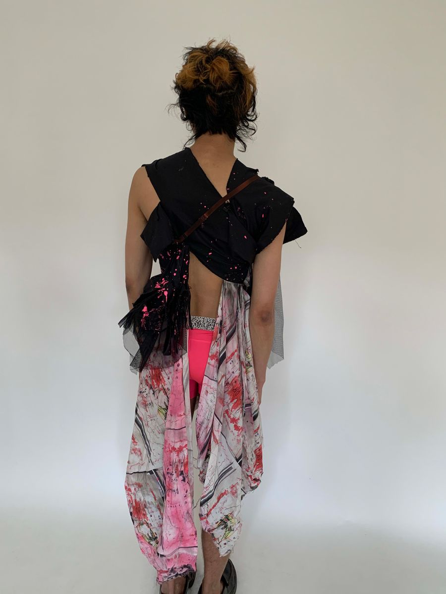Hisui Asymmetrical Splatter Gown product image