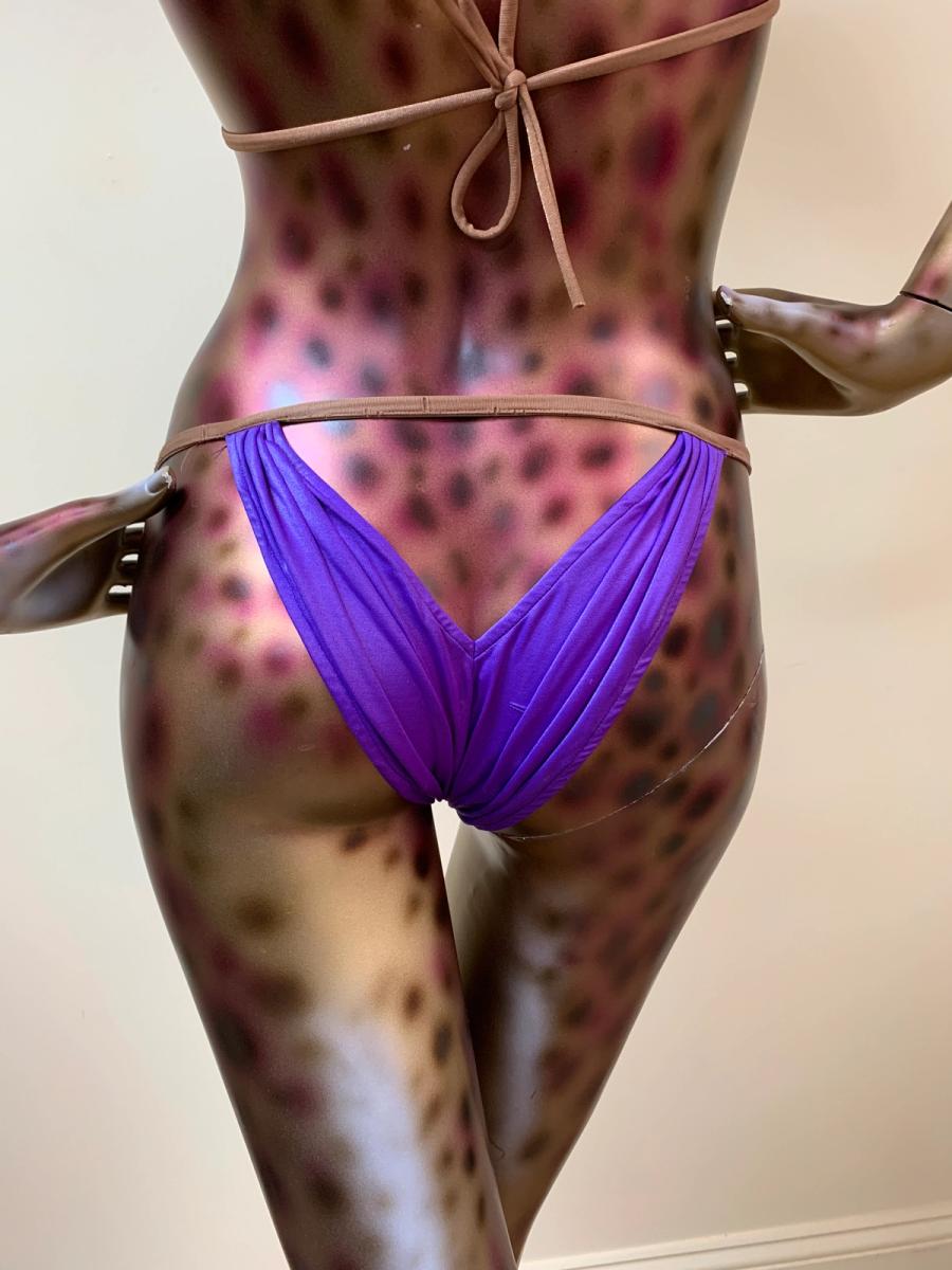 80s OMO Norma Kamali Swimsuit With Butt Cutout product image