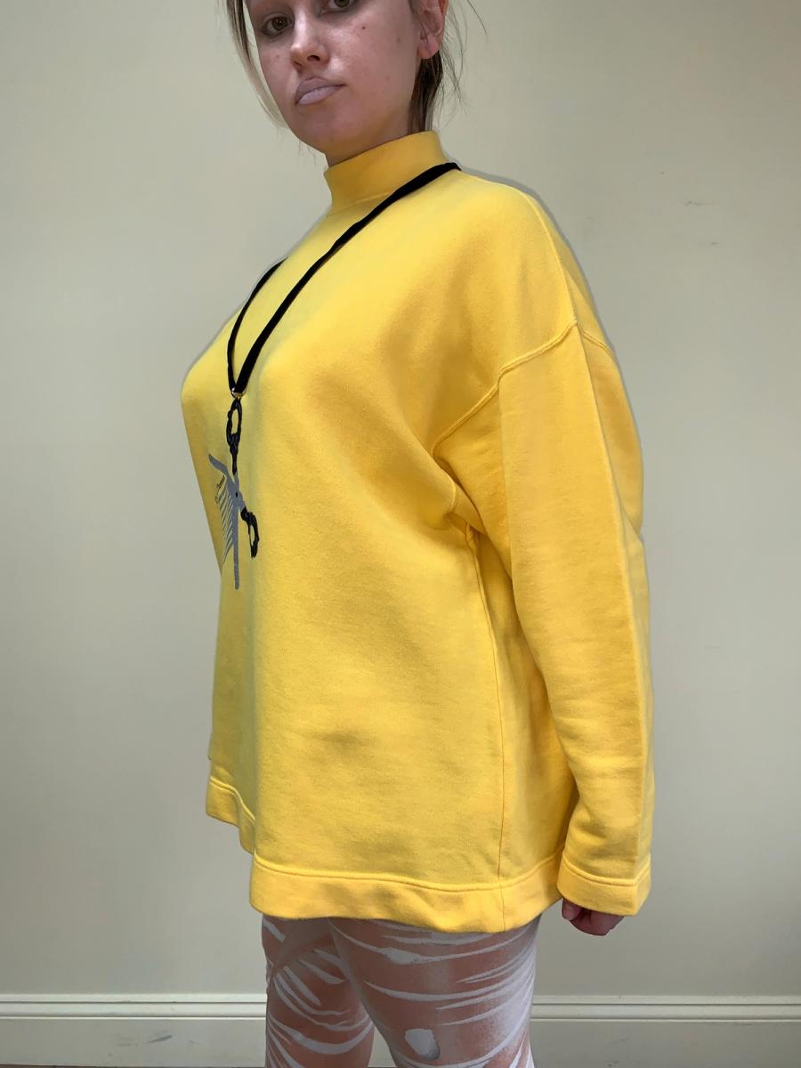 1980s Chantal Thomass Tromp L'oeil Flocked Scissor Top product image