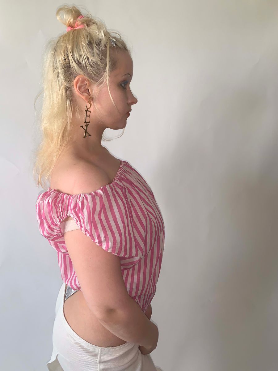 90s Vivienne Westwood Off-the-Shoulder Blouse product image