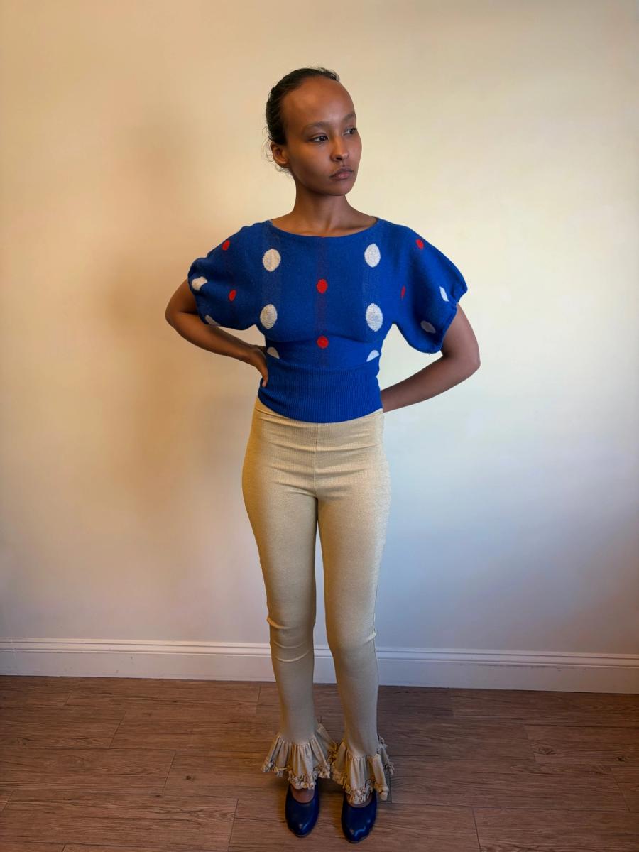80s Dorothée Bis Polka Dot Sweater product image