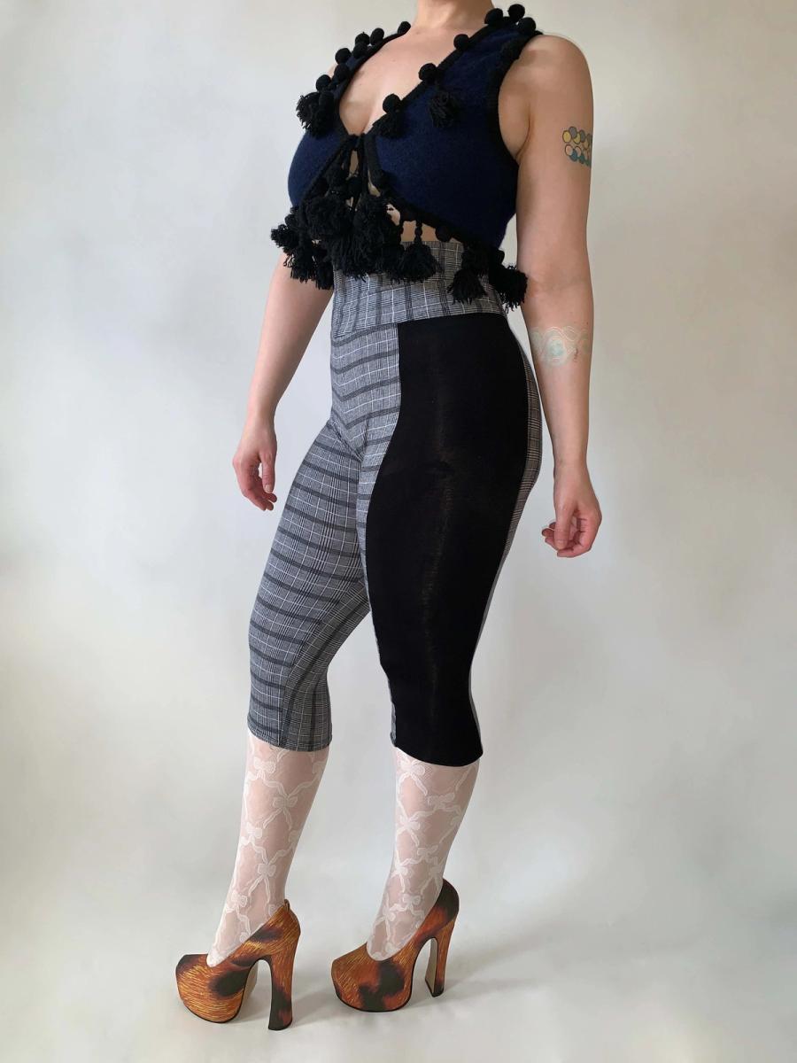 BodyMap Plaid Spandex Breeches product image