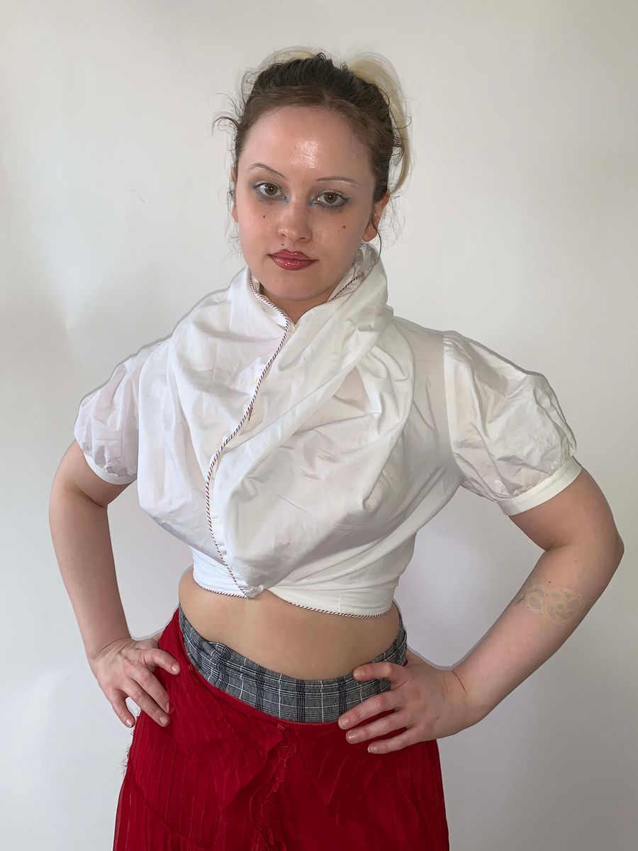 Vivienne Westwood 90s Gold Label Hooded Blouse product image