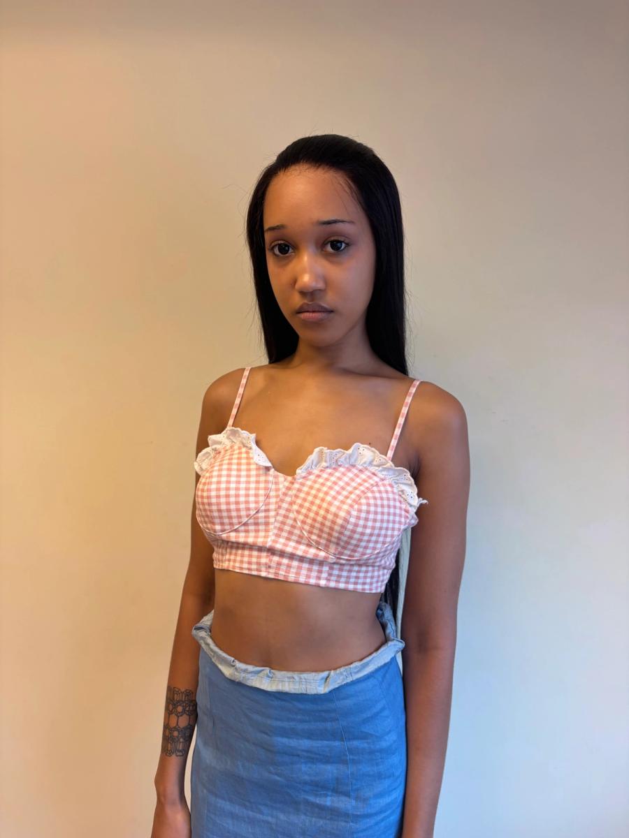 Simon Azoulay Gingham Bustier  product image