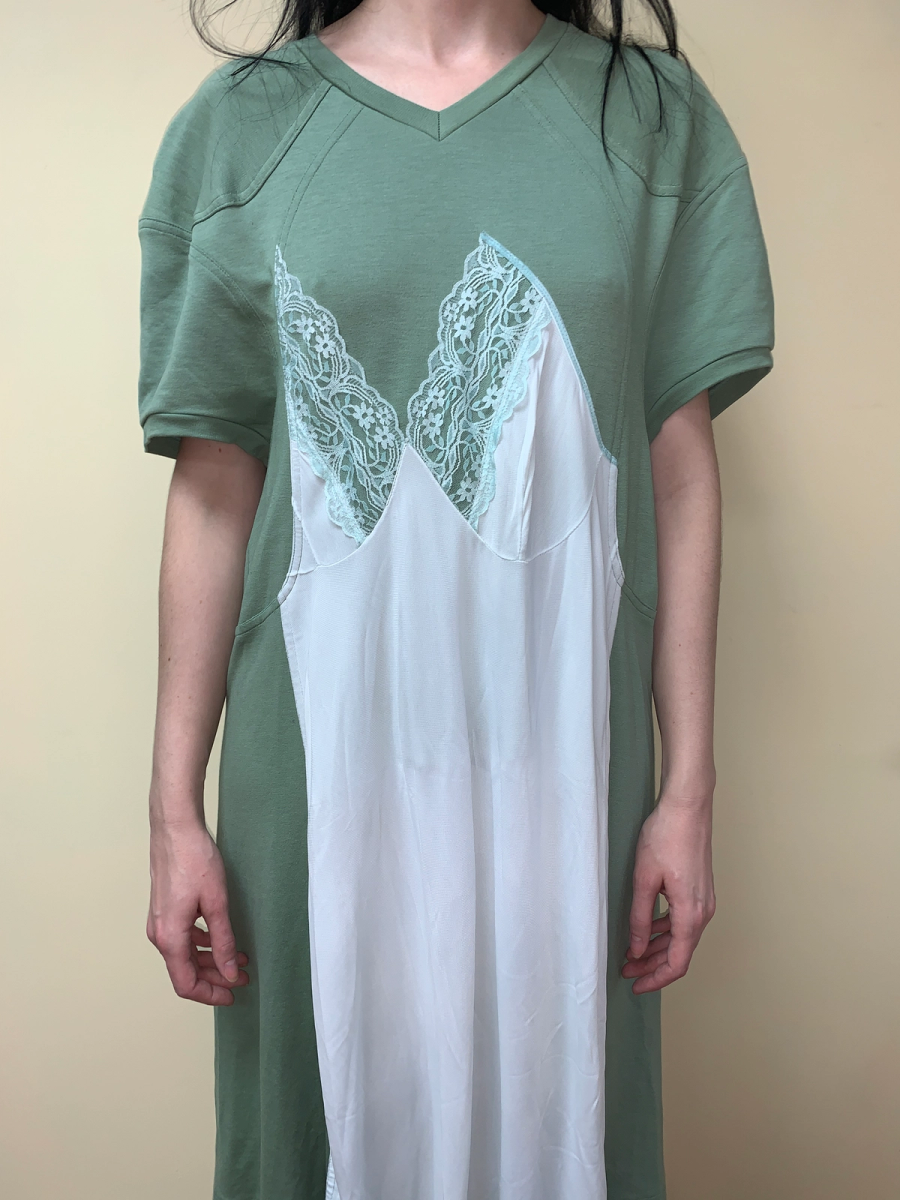 Yeah Right!! Patchwork Pink Lingerie Dress product image