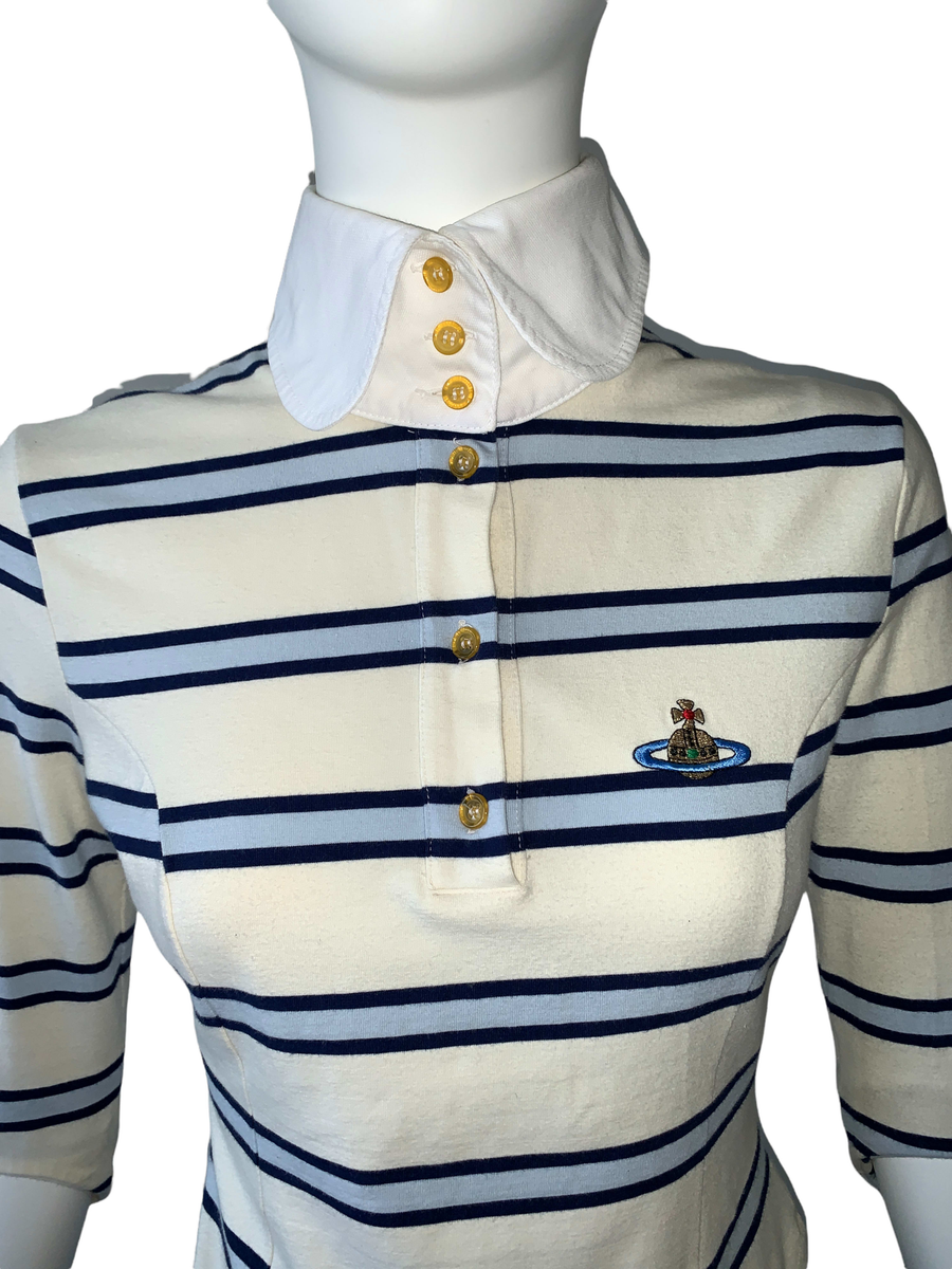 90s Vivienne Westwood Striped Polo product image