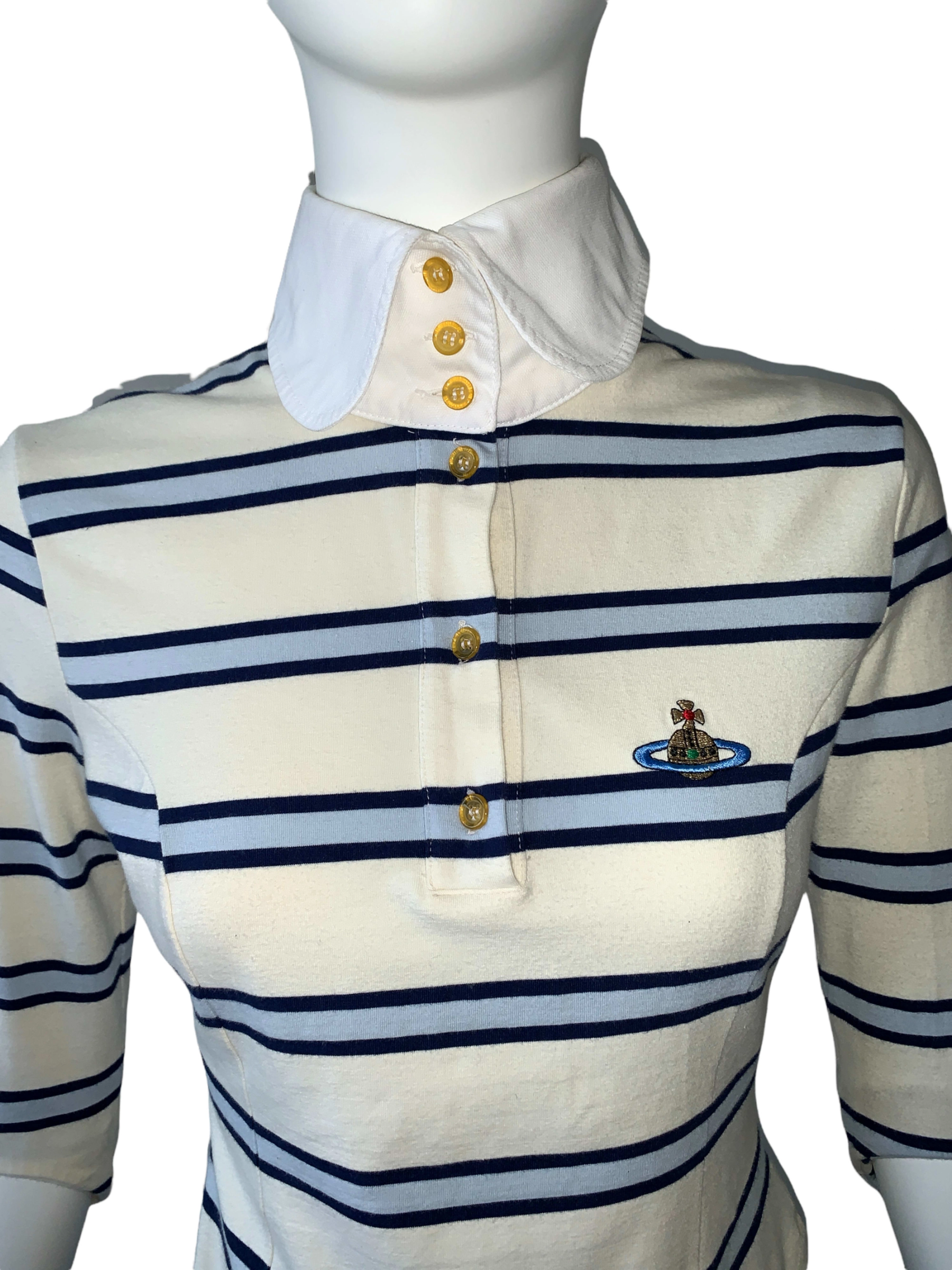 Vivienne westwood striped sales polo