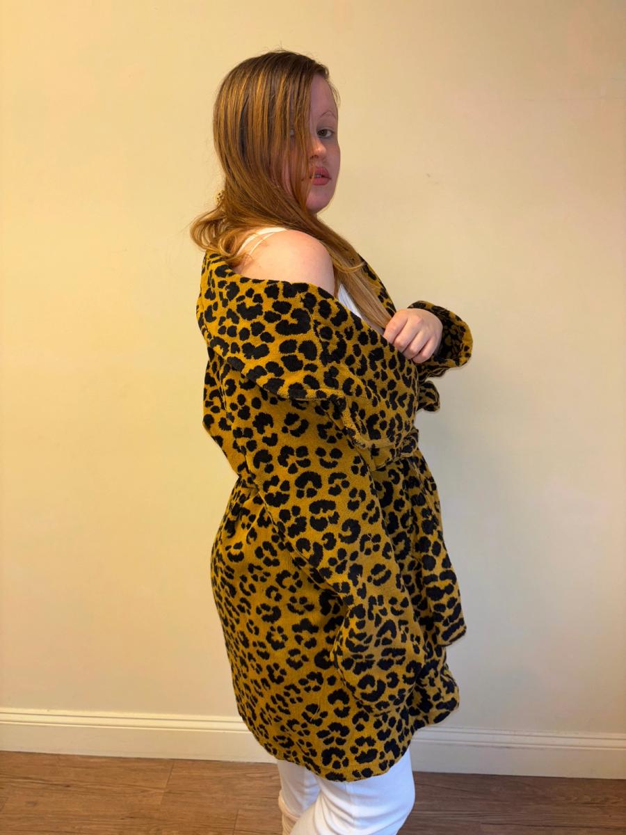90s Chantal Thomass Leopard Print Robe Coat  product image