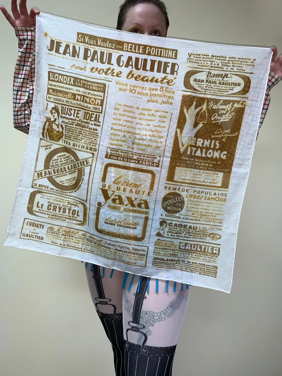 Jean Paul Gaultier Newsprint Handkerchief product image