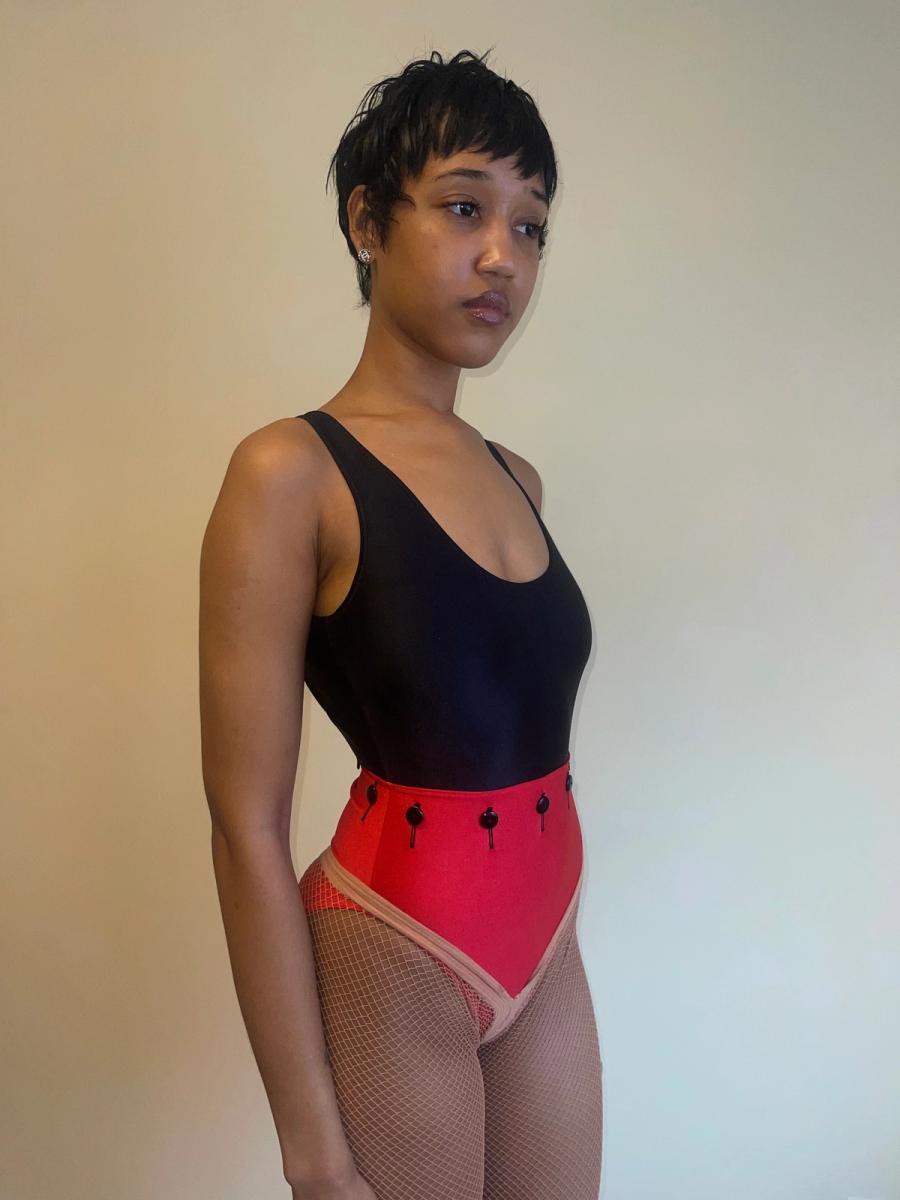 80s Chantal Thomass Button Swimsuit  product image