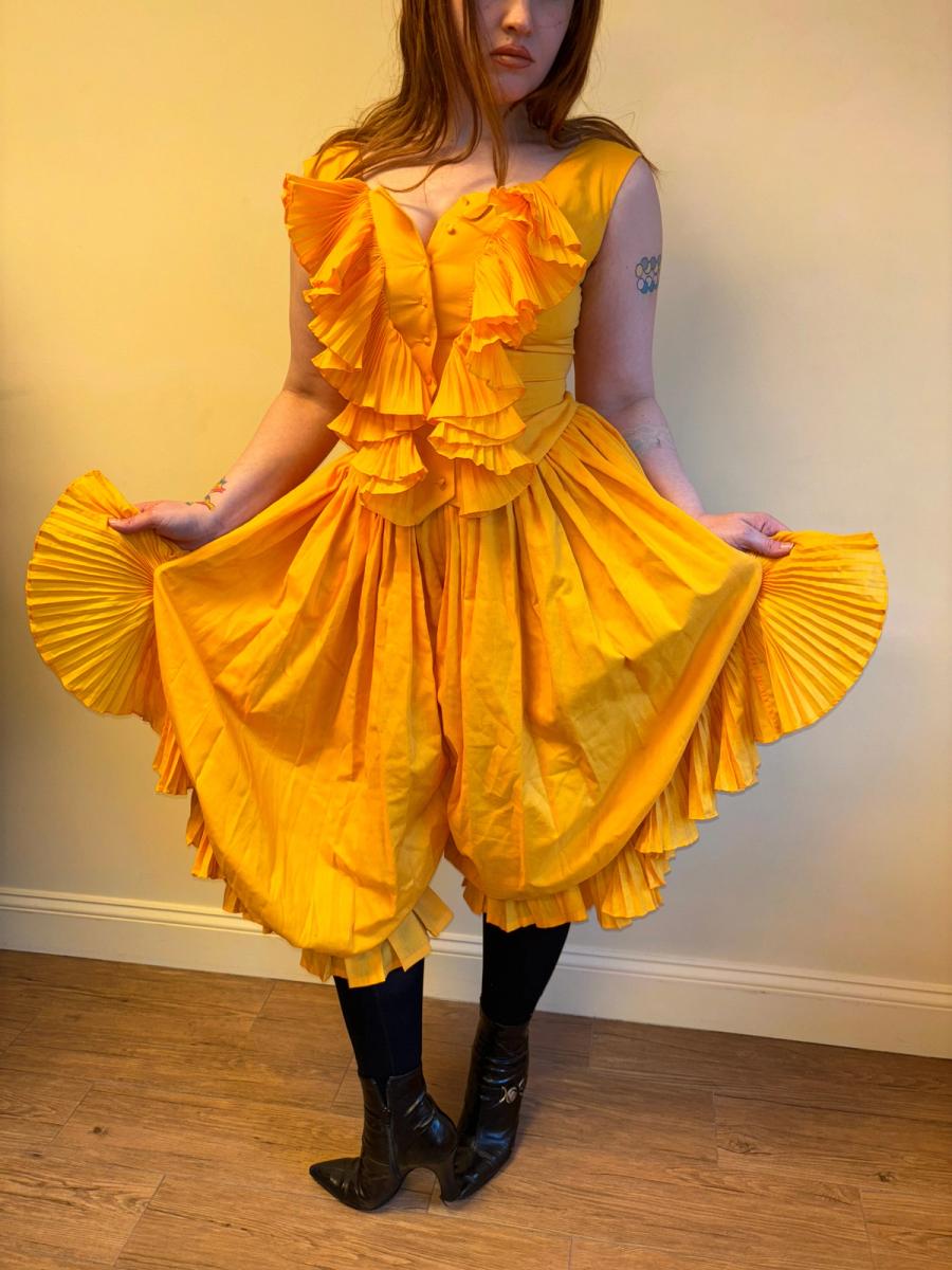 80s Chantal Thomass Yellow Top and Pants Set product image