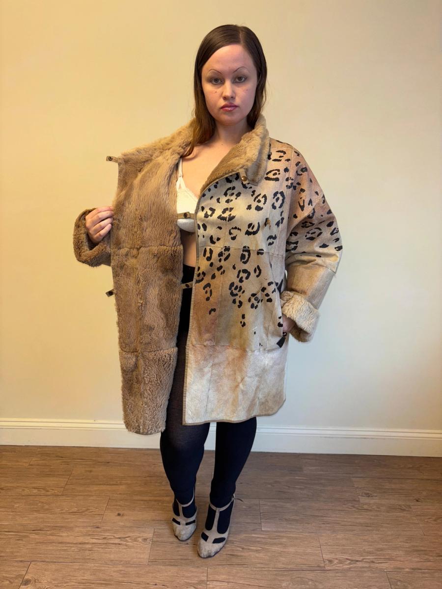 80s Krizia Painted Leopard Jacket product image