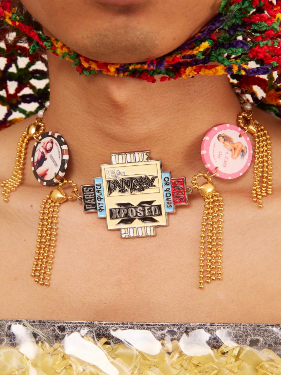 XPOSED Charm and Brothel Chip Choker Necklace product image