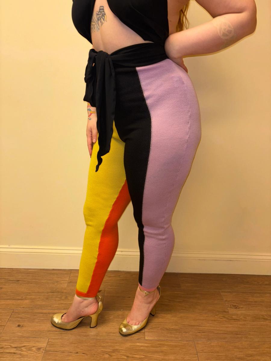 Gianni Versace Knit Harlequin Pants product image