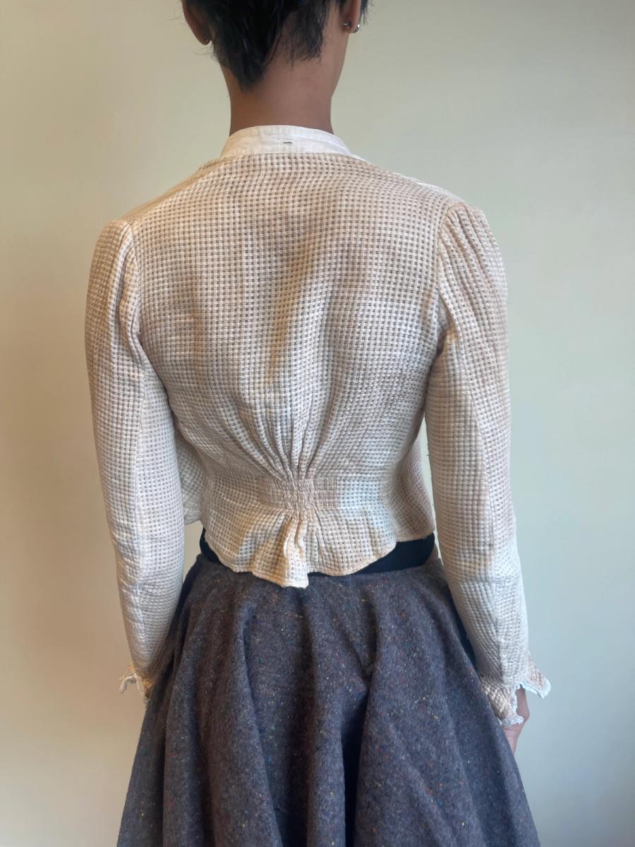Antique Edwardian Monkscloth Shirtwaist  product image