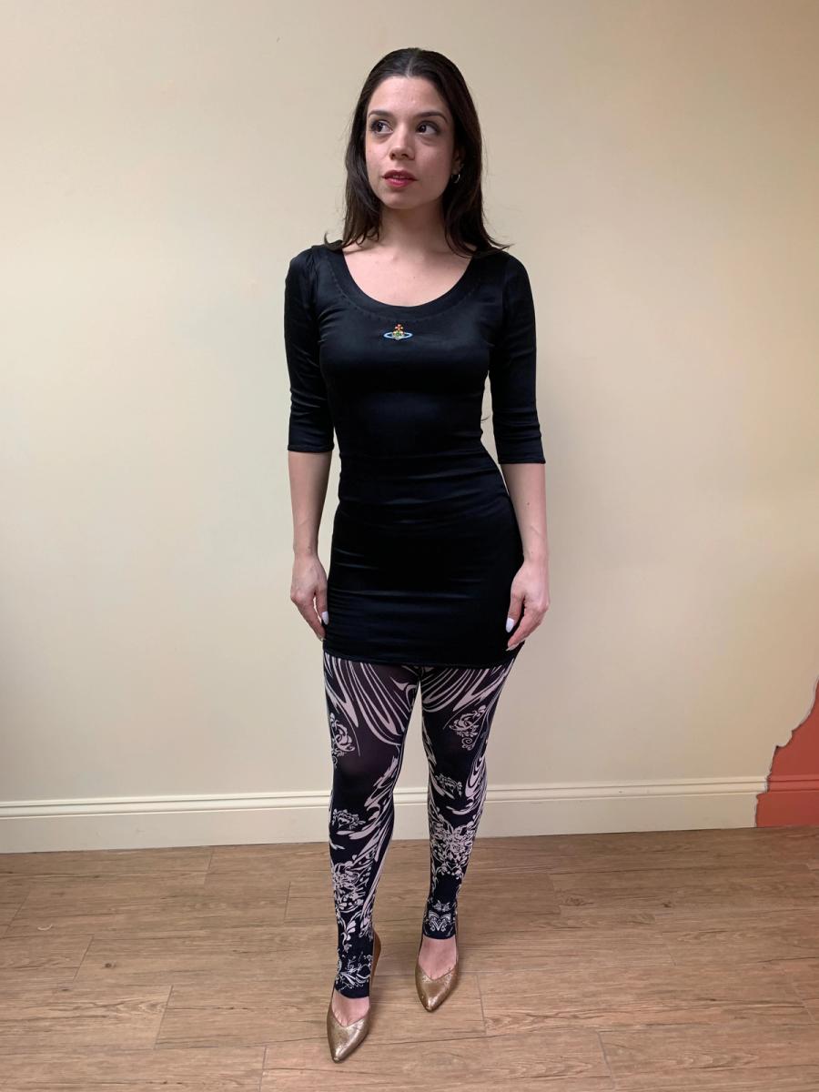 90s Vivienne Westwood Black Satin Dress product image