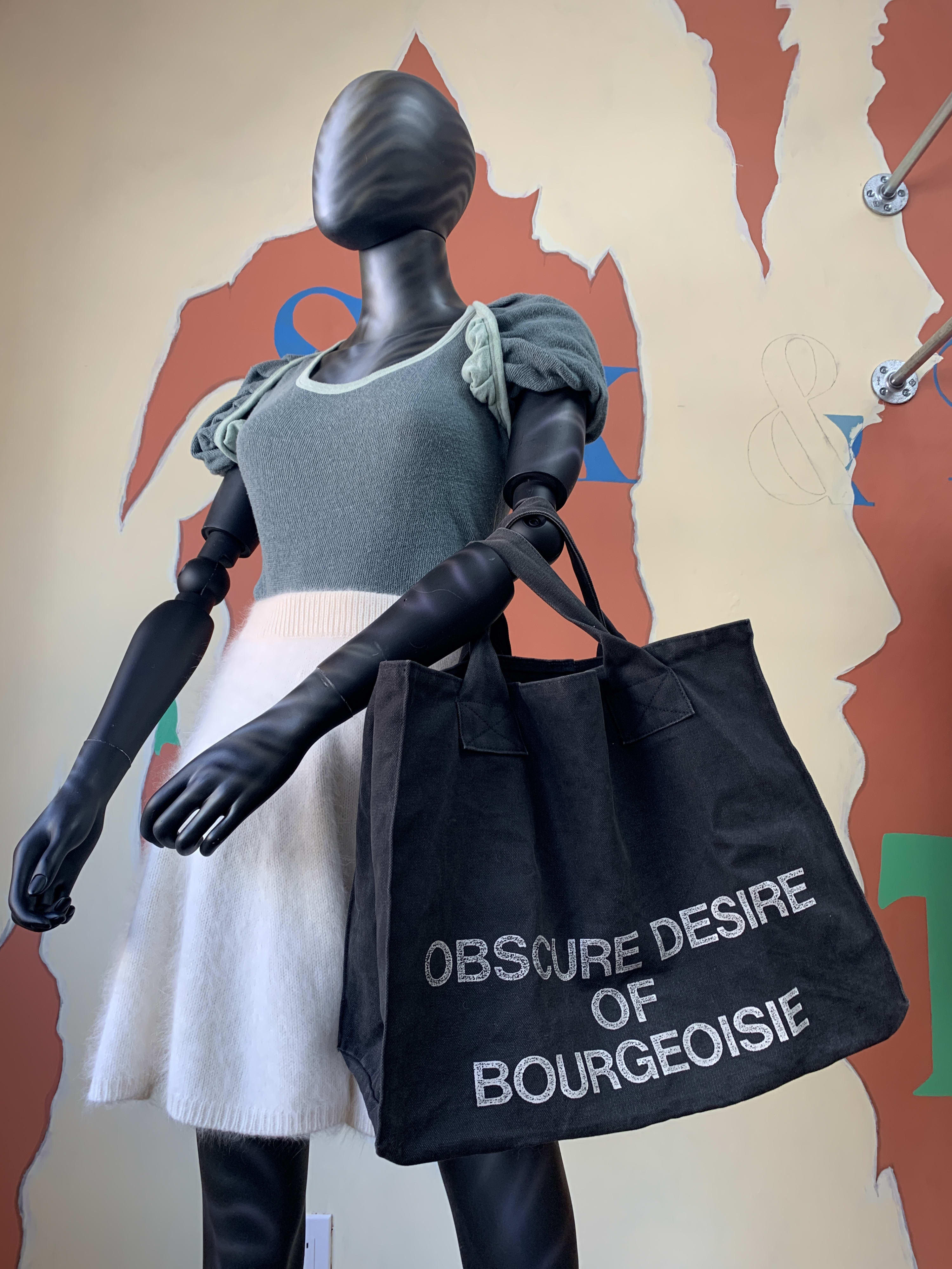 Obscure Desire of Bourgeoisie Oversized Shopping Tote Bag