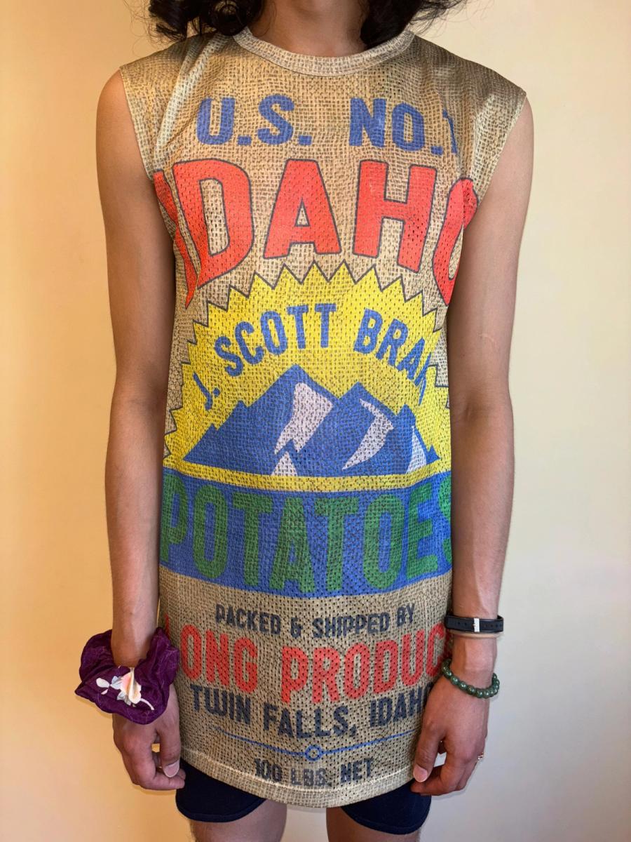 Jeremy Scott Potato Sack Jersey Dress