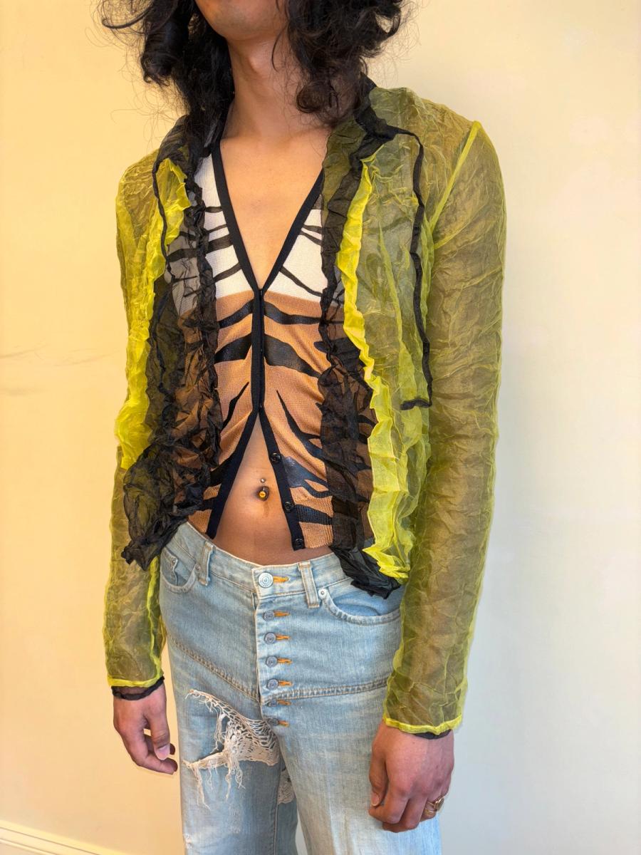 Krizia Wrinkle Pleated Reversible Over-shirt product image