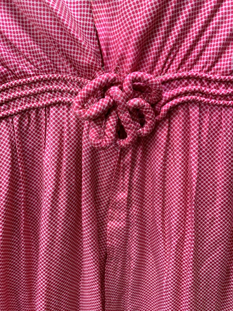 1910 Hot Pink Dotted Dress product image