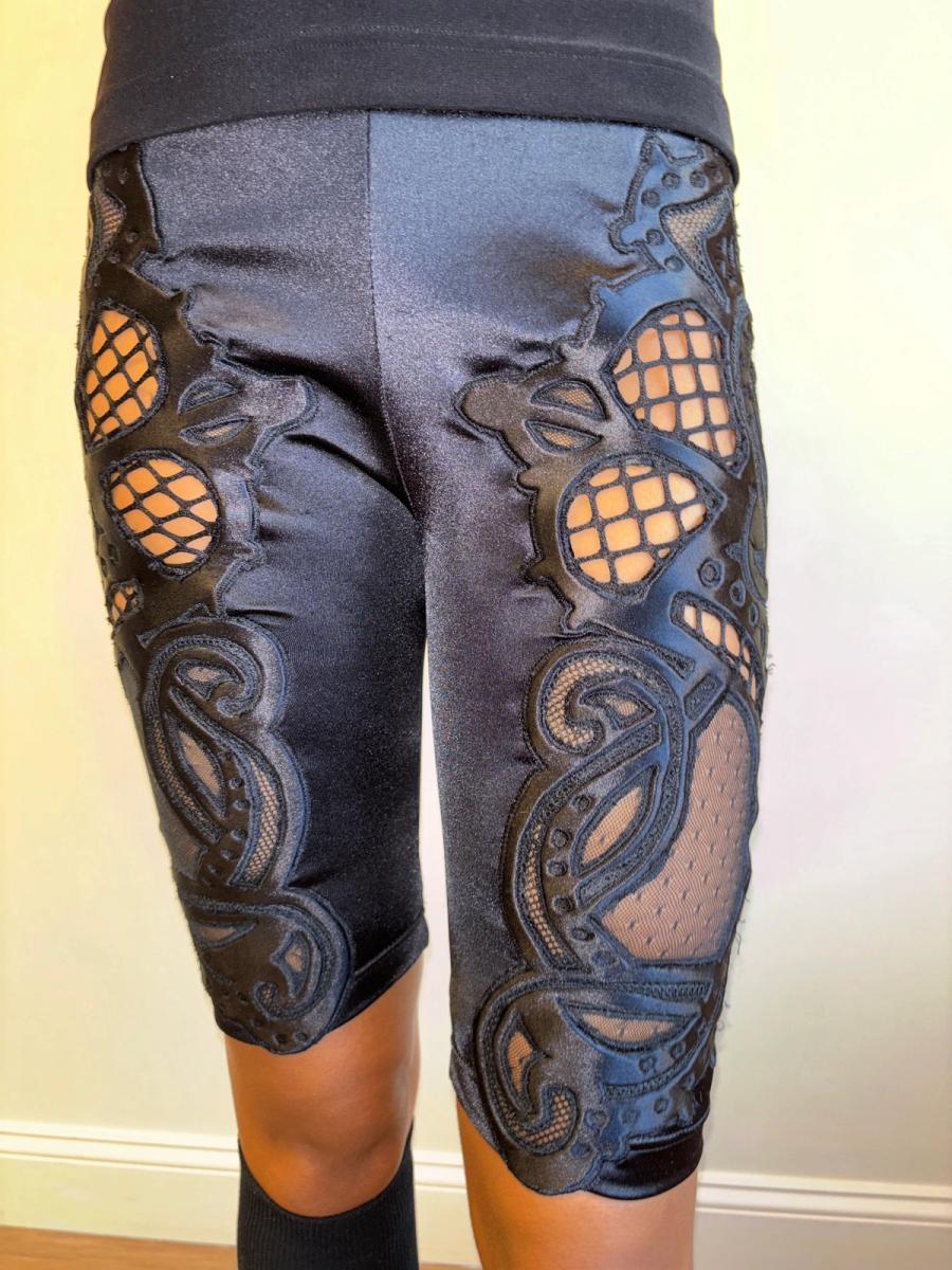 KTZ Trapunto Cutout Bike Shorts 