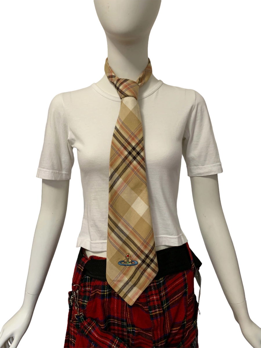 90s Westwood Tartan Cravat with Orb  product image