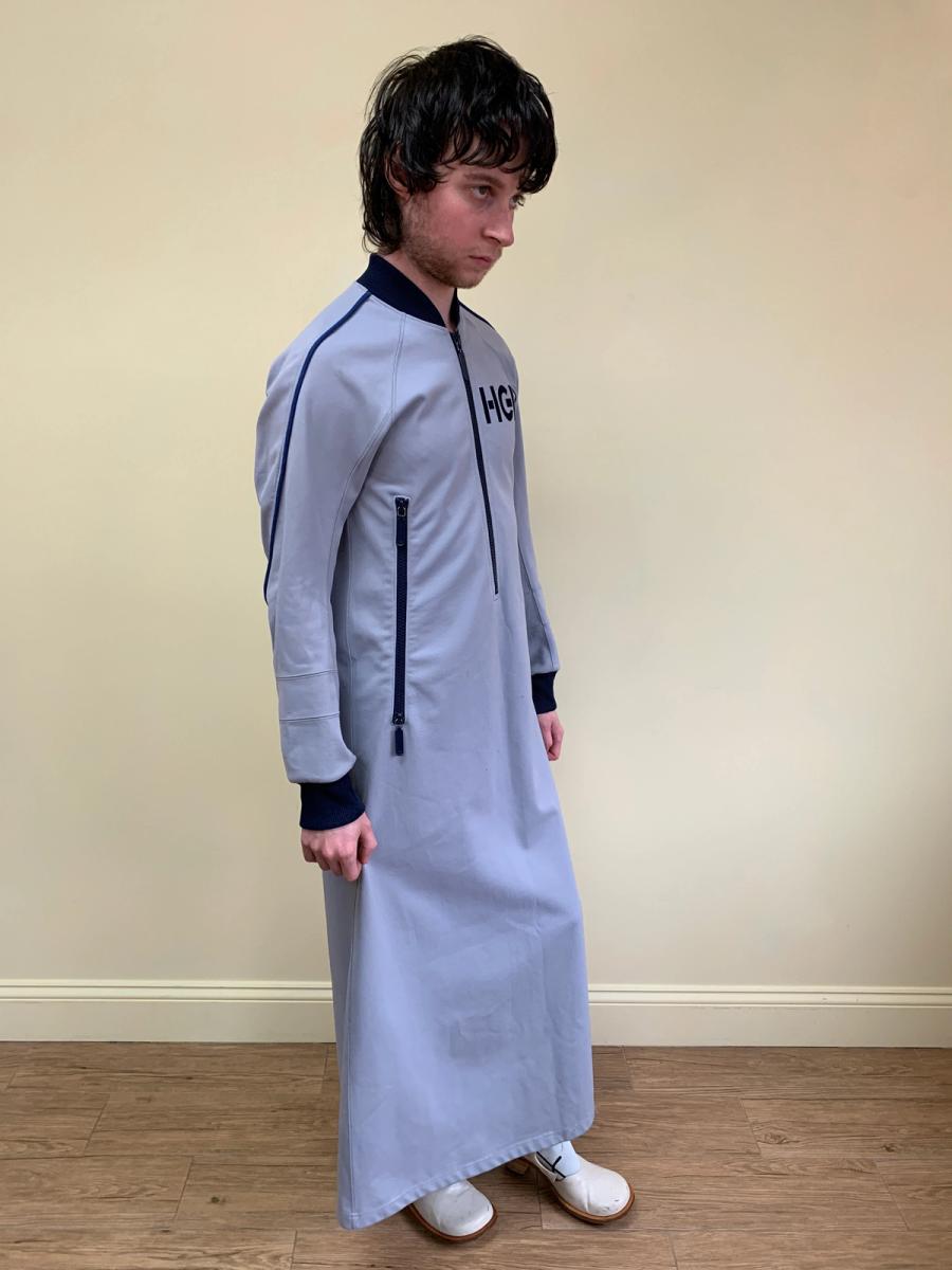 90s Heretic Goes Round Long Track Jacket Dress product image