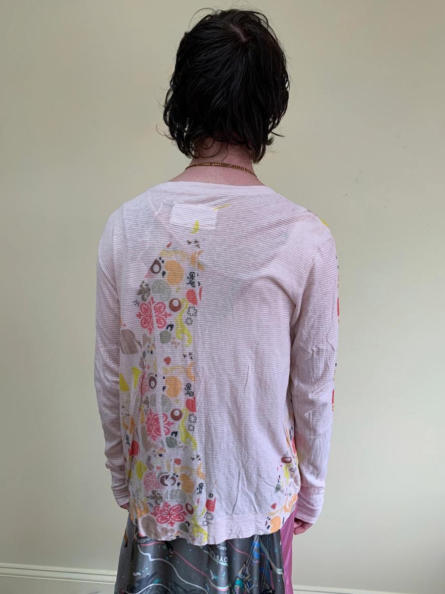 Nozomi Ishiguro Abstract Floral Pink Cardigan product image