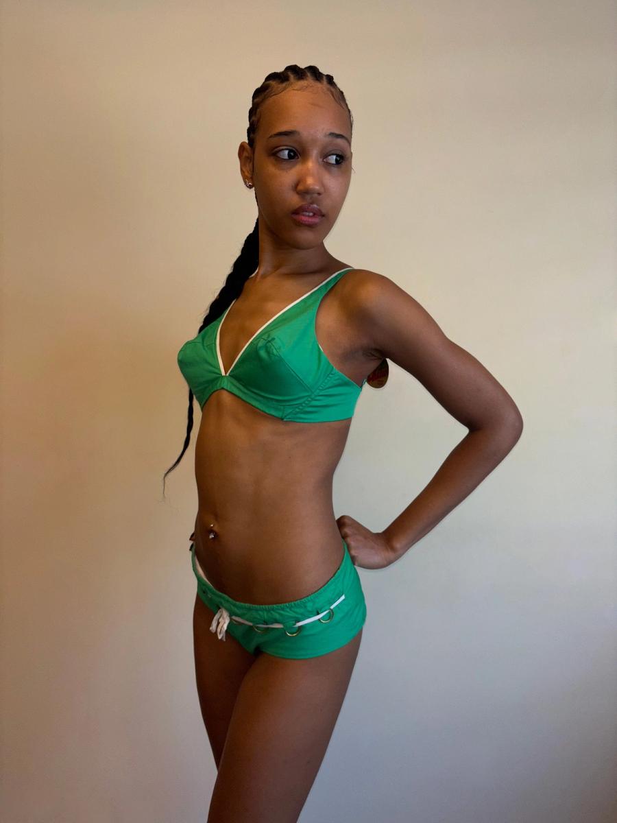 1960s Green Bikini with Metal Belt  product image