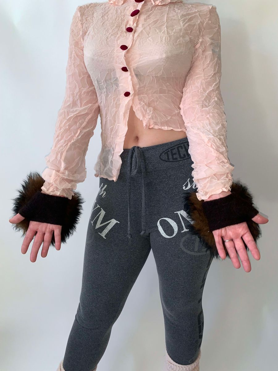 90s Vivienne Westwood Shearling Fingerless Mits product image
