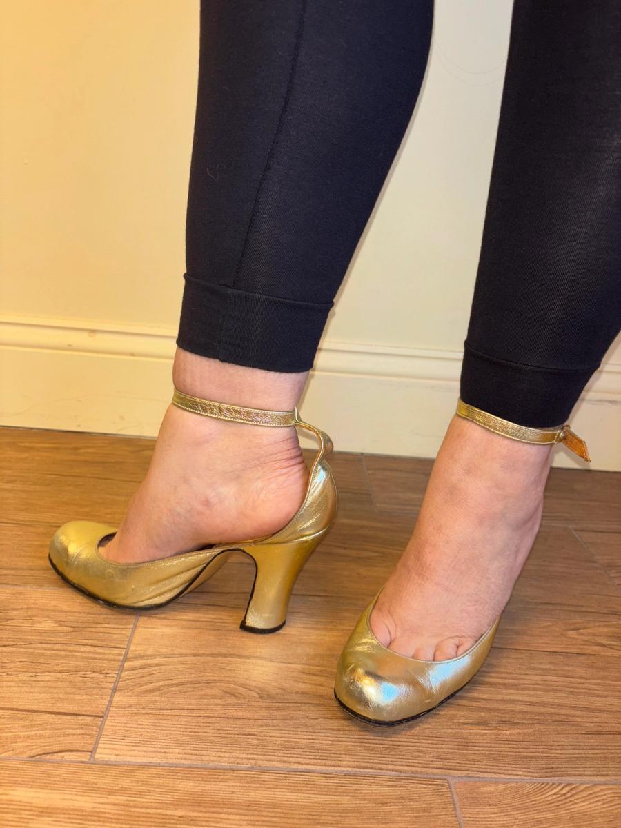 1980s Vivienne Westwood Gold Tart Pumps product image