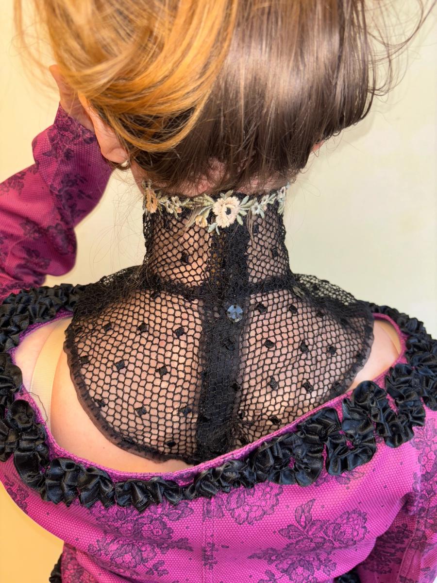 Black Lace Boned Guimpe product image