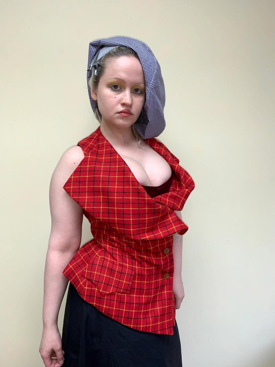 Vivienne Westwood 1995 'Vive la Cocotte' Runway Tartan Check Vest product image