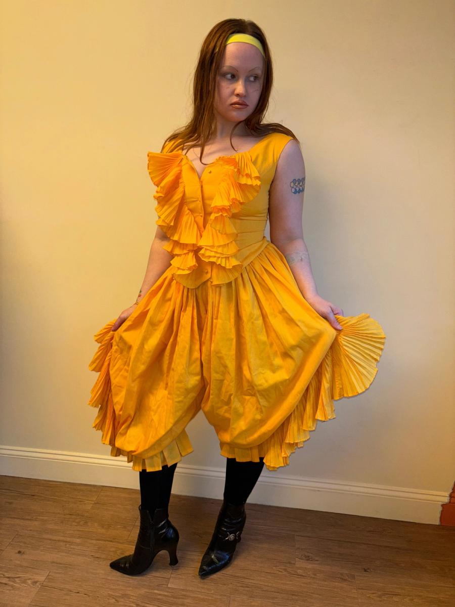 80s Chantal Thomass Yellow Top and Pants Set product image