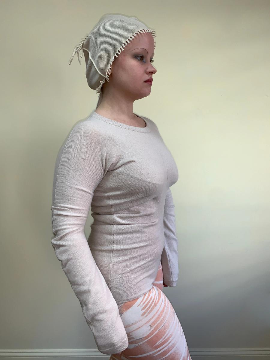 2000s Margiela Scrunched Knit Leotard product image