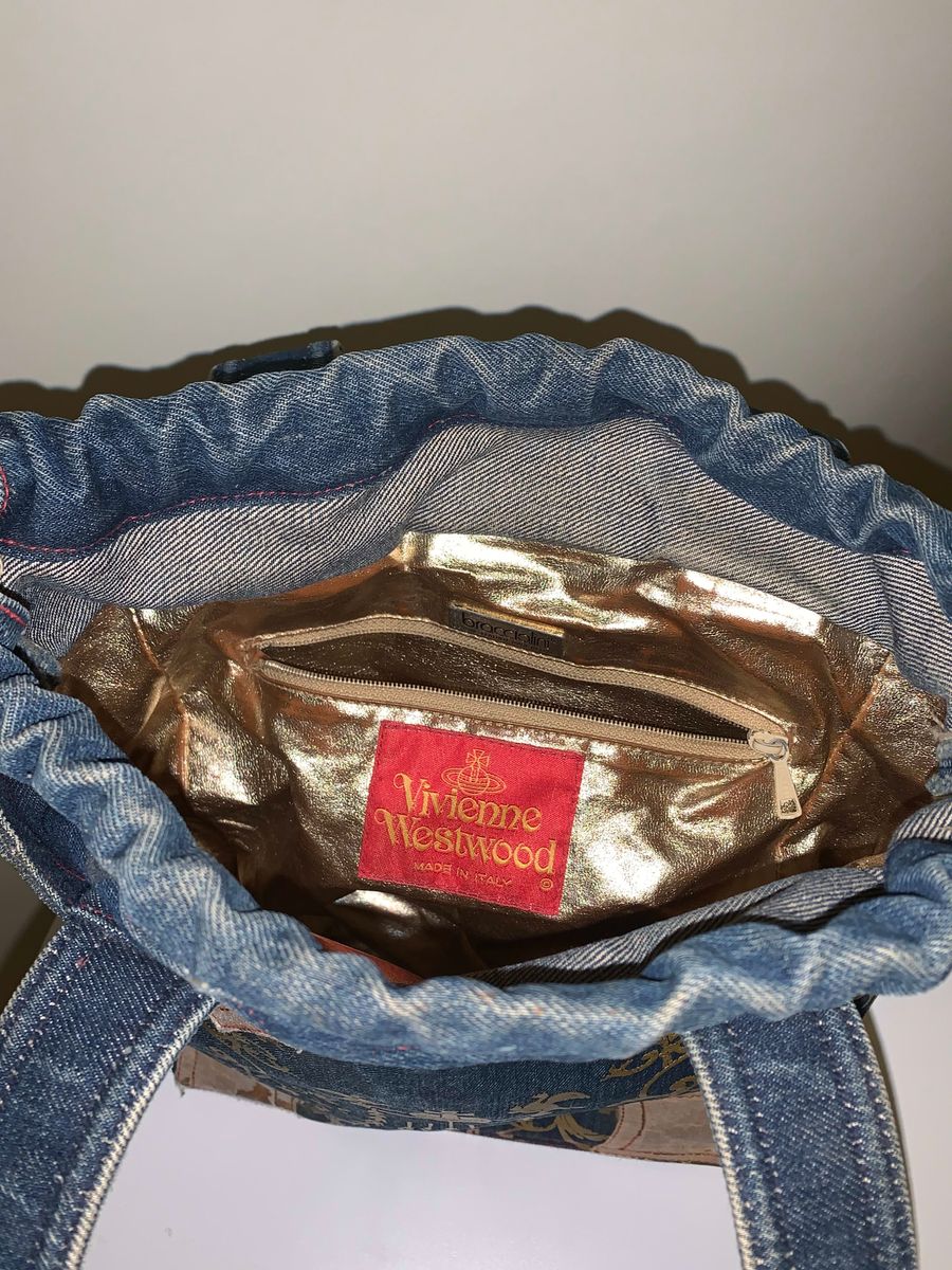 1990 Vivienne Westwood Portrait Collection Denim Boule Bag  product image