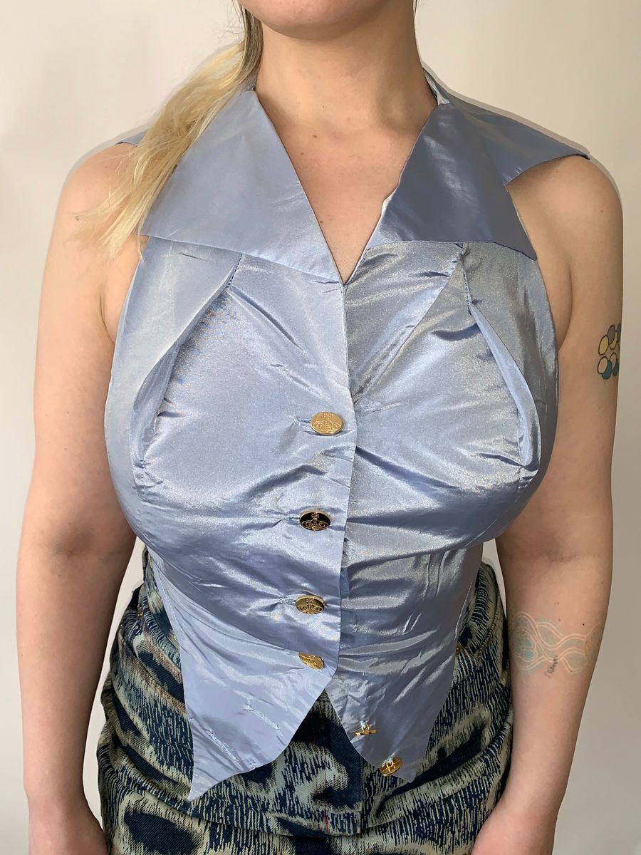 90s Vivienne Westwood Taffeta Halter product image