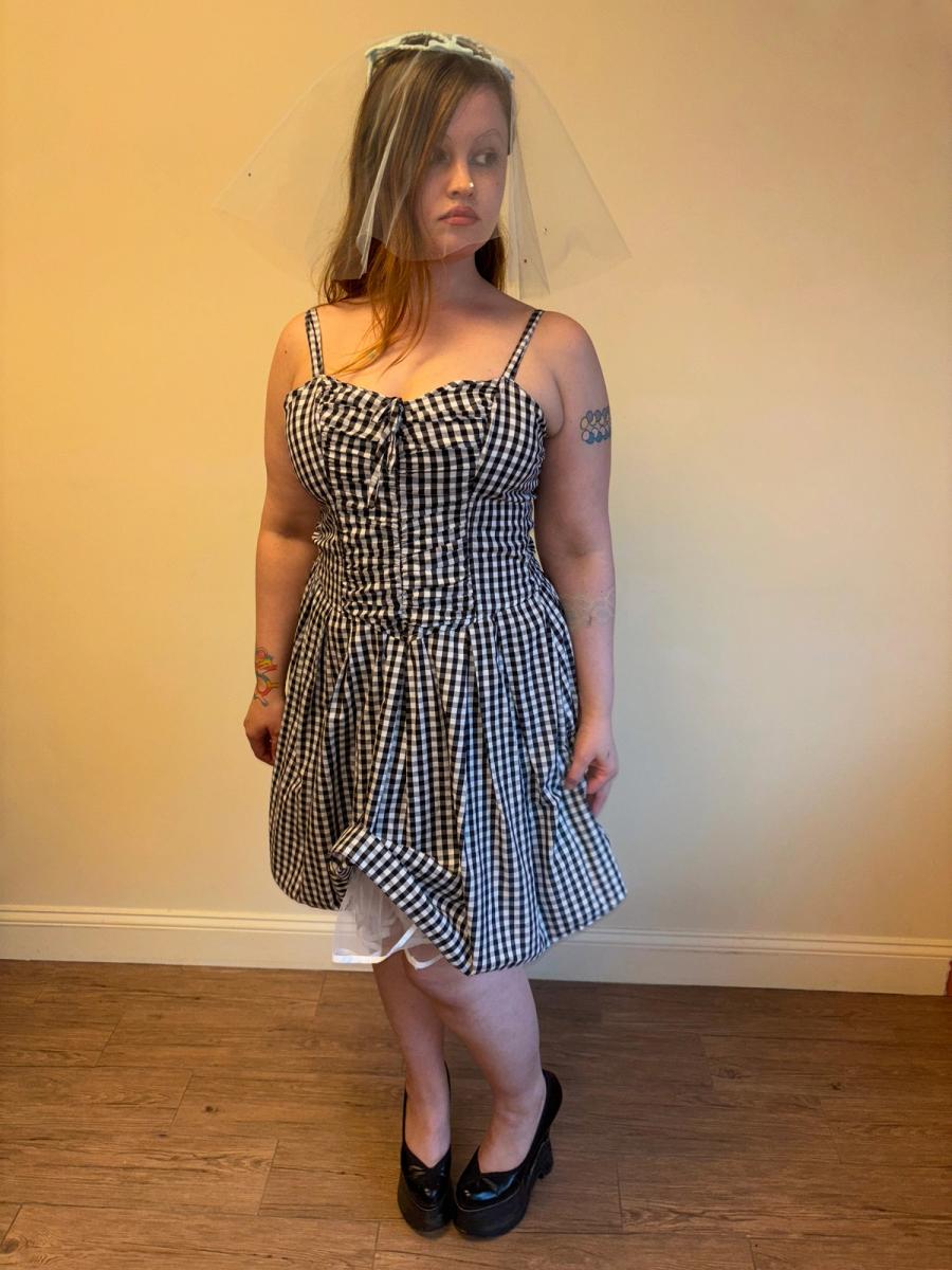 Vintage French Gingham Dress product image