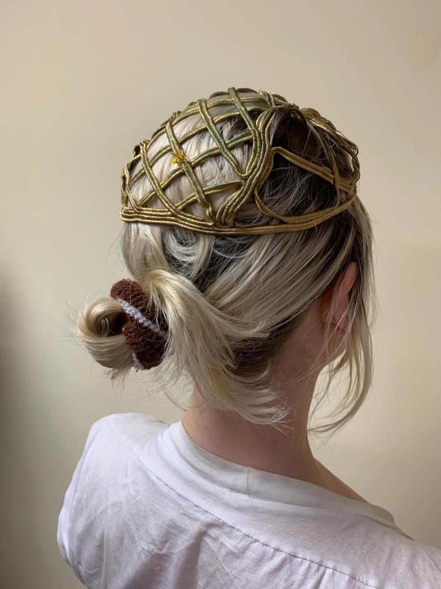 1920s or 30s Gold Juliet Cap product image