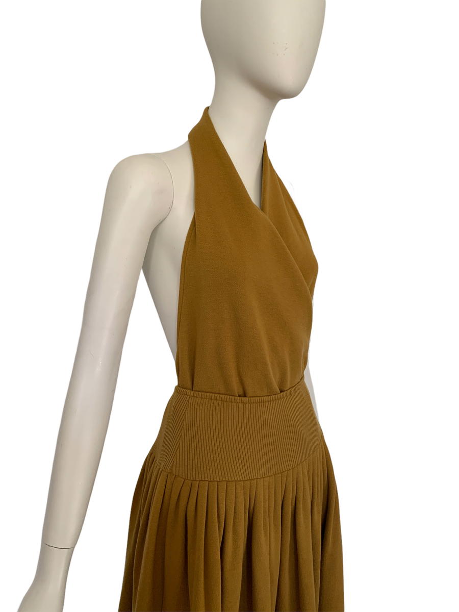 80s Norma Kamali Ochre 3 Piece Dress product image