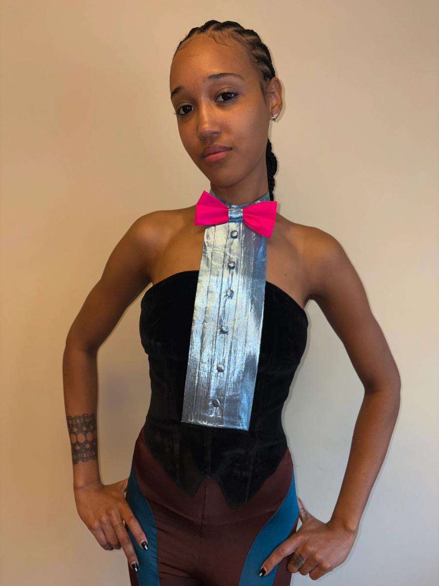 80s Fiorucci Tuxedo Bustier product image