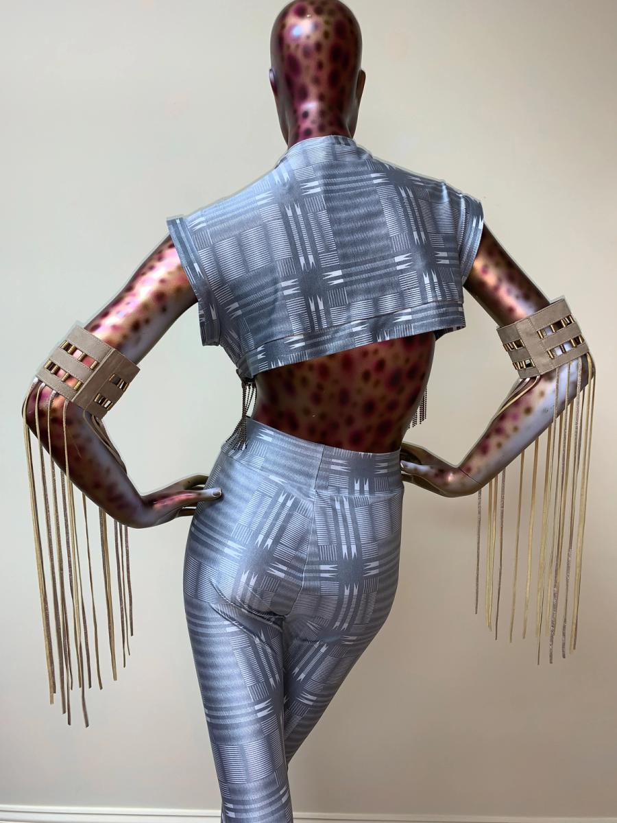 70s Claude Montana Fringe Armbands product image