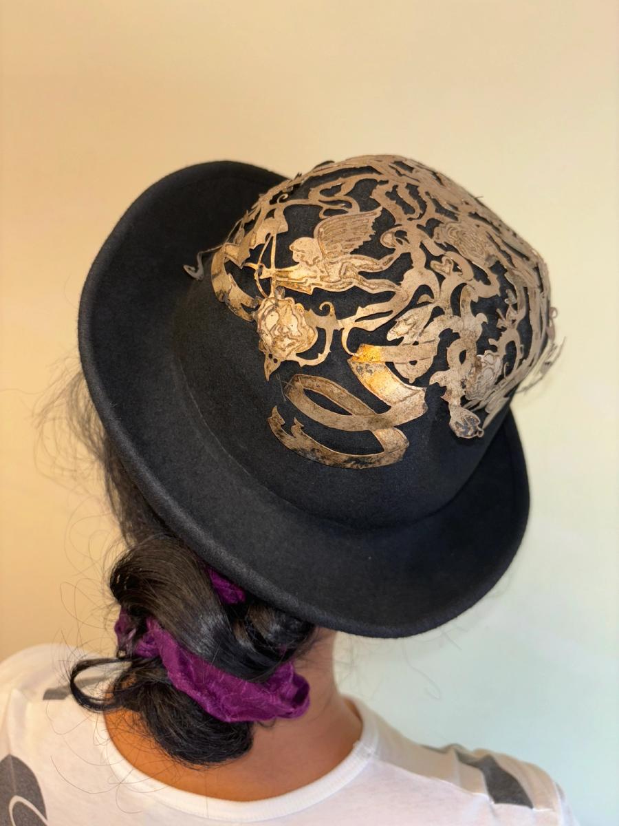 1989 Atelier Cutout Brass Bowler Hat product image